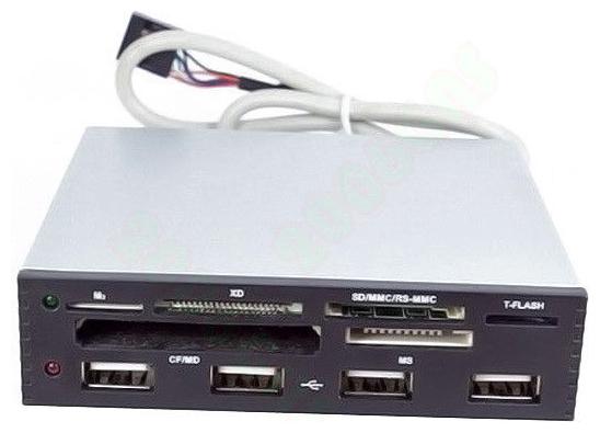 

US 3 5 Internal Card Reader USB 2 0 Micro SD SDHC XD M2 CF W Power 4 Port HUB
