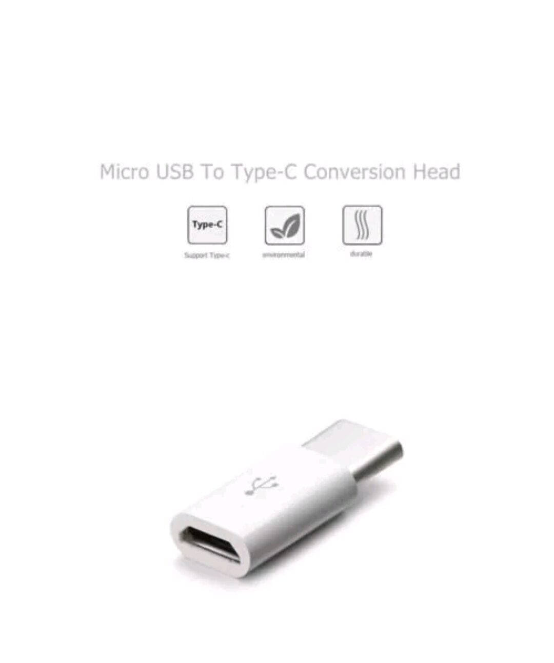 

USB Type C OTG Adapter Micro usb to usb Type c Adapter for OnePlus Two Nexus 5X Nexus 6P Macbook Air 12 inch Chromebook Nokia N1 LETV Mi Redmi Smartphone (White)