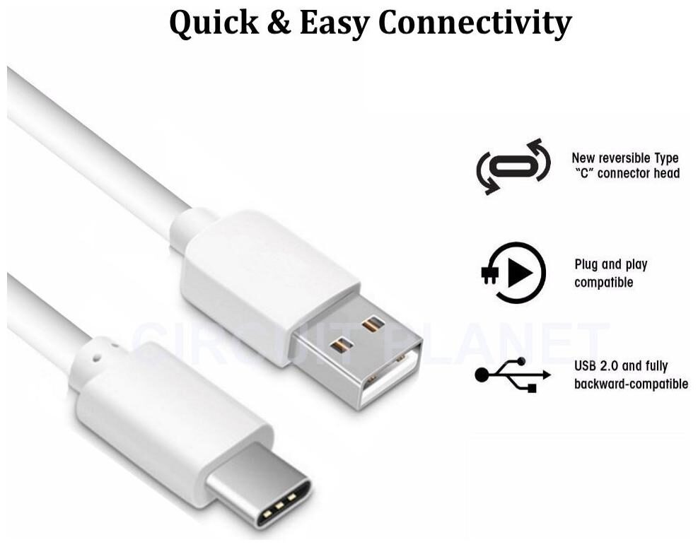 

S4 Data Charging Type-C Cable ( 1-1 5m White )