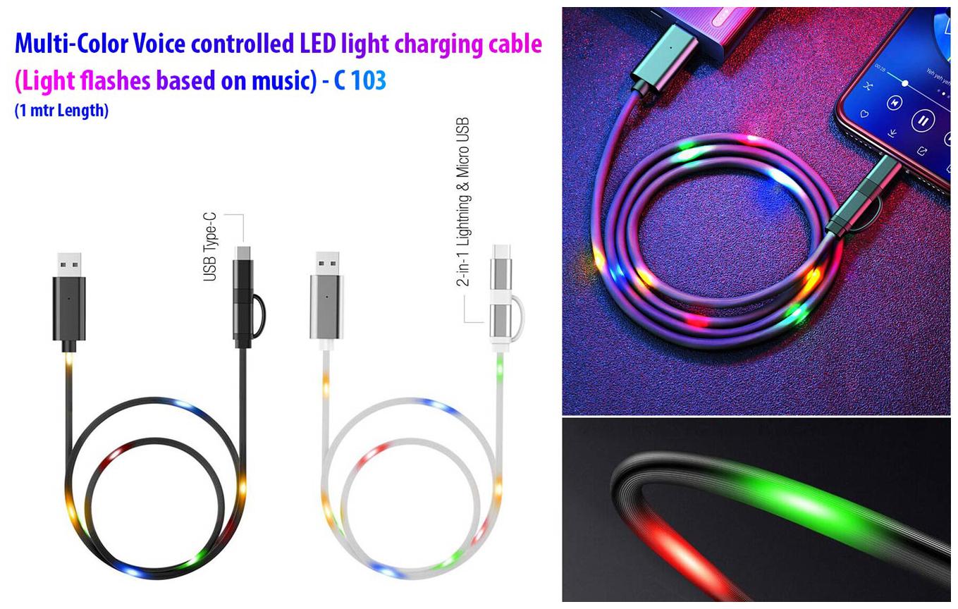 

VAGMI Data Charging Micro USB Type-C Cable ( 0 1 mtr Multi )