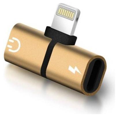 

VARIPOT Headphone Splitter 8 Pin (Lightning) Cable ( 0 2 m Gold )