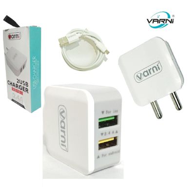 

Varni 2 4 A Fast Charging Wall Charger - 2 USB Ports