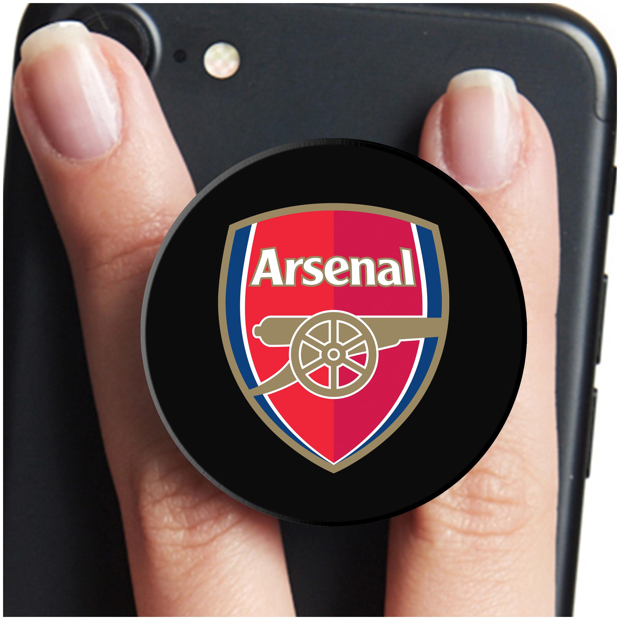 

VCR Arsenal Football Team Logo Mobile Pop Up Holder for Your Phone Tablet Mobile Stand Holder Phone Grip Holder Black Colour Holder