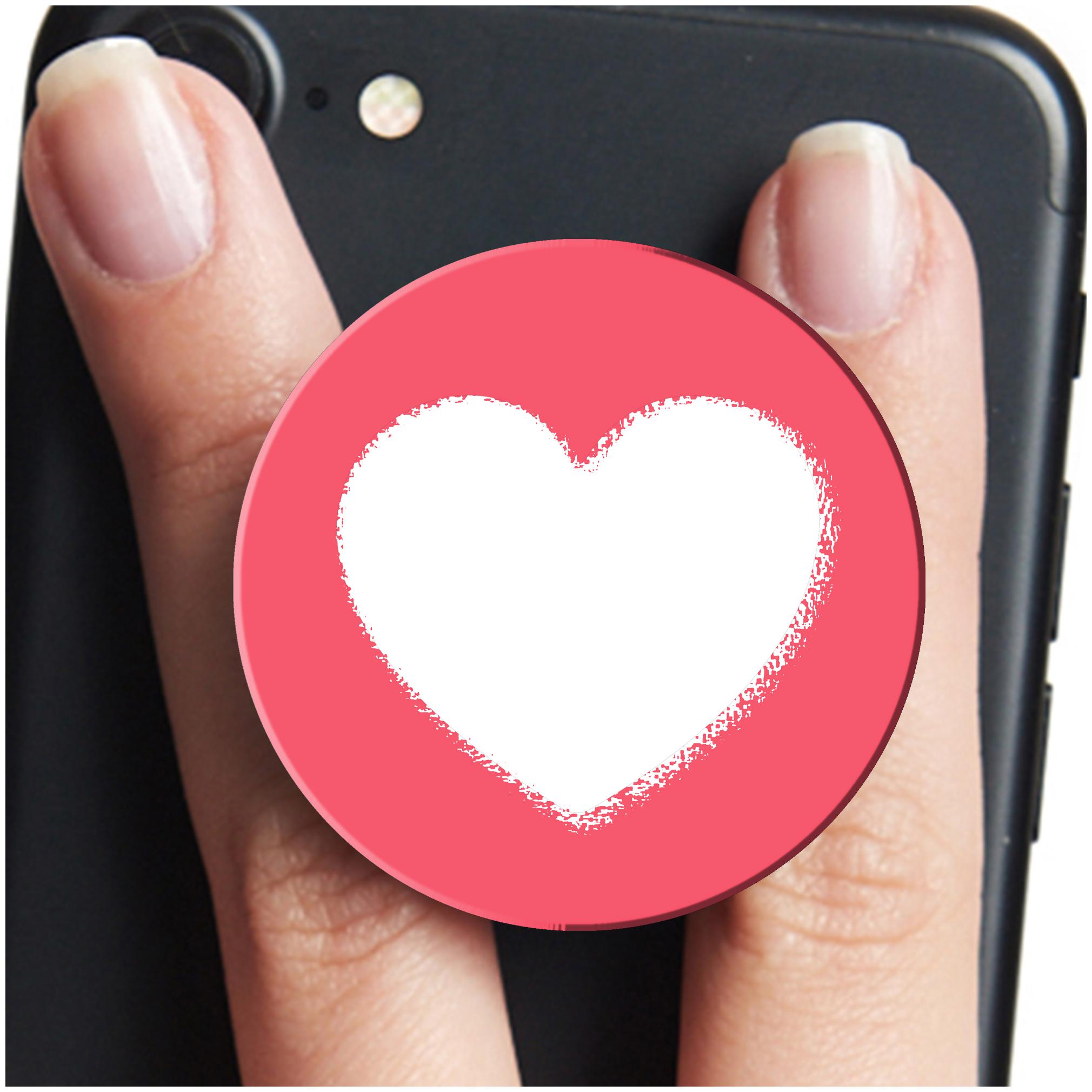 

VCR Heart Mobile Pop Up Holder for Your Phone Tablet Mobile Stand Holder Phone Grip Holder Black Colour Holder