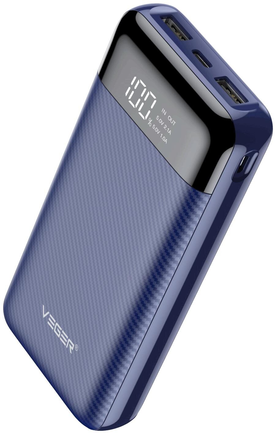 

VEGER W2019 20000 mAh Power Bank - Blue