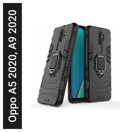 

Vegish Plastic Back Cover For Oppo A5 2020 ( Black )