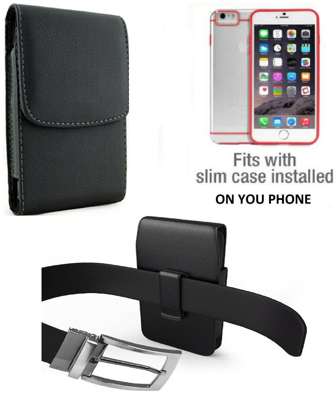 

Vertical Leather Swivel Belt Clip Case Holster For iPhone Samsung other Phones