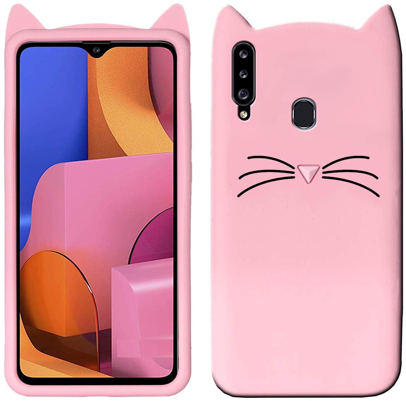 

VESSHIC Rubber Back Cover For Vivo Y19 ( Pink )