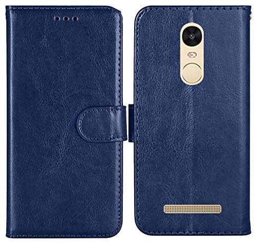 Mi Redmi Note 3 Leather Flip Cover By EXOTIC FLOURISH Blue by Exotic Flourish