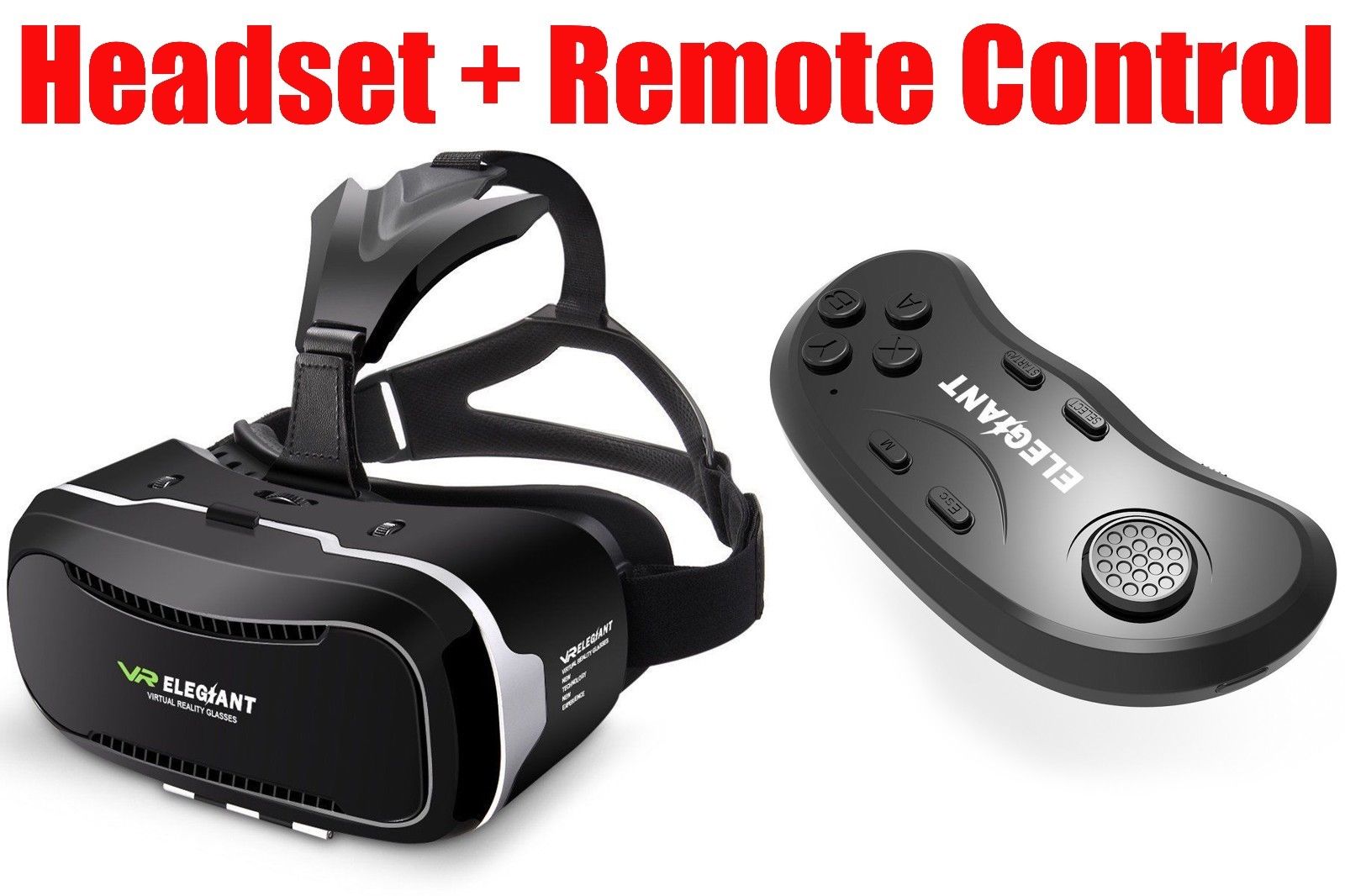 

Virtual Reality Headset ELEGIANT 3D VR Glasses Box for 3D Movies FREE REMOTE