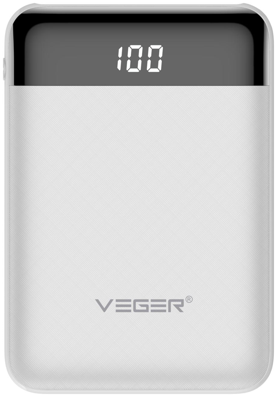 

VEGER W1049 10000 mAh Power Bank - White