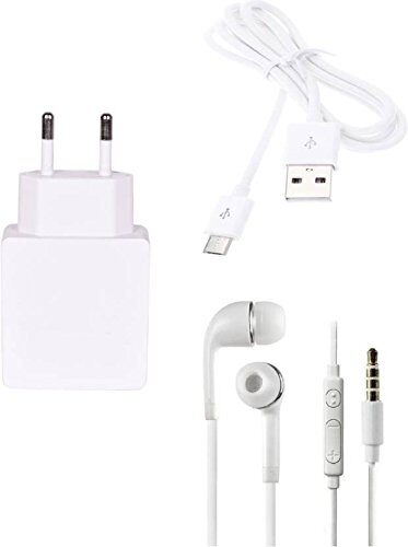 

Wall Charger Accessory Combo for All Smartphone with Earphone 3 5 Super Sound (Assorted)