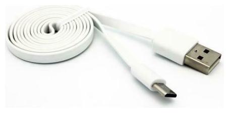

WHITE 3FT FLAT USB CABLE RAPID CHARGE POWER WIRE SYNC E8I for PHONE TABLETS