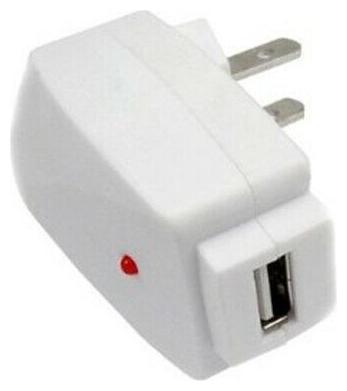 

White Home Wall Travel AC Plug Power Adapter USB Charger for Smartphones
