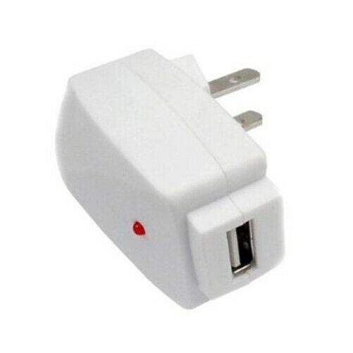 

White Home Wall Travel AC Plug Power Adapter USB Charger for Smartphones