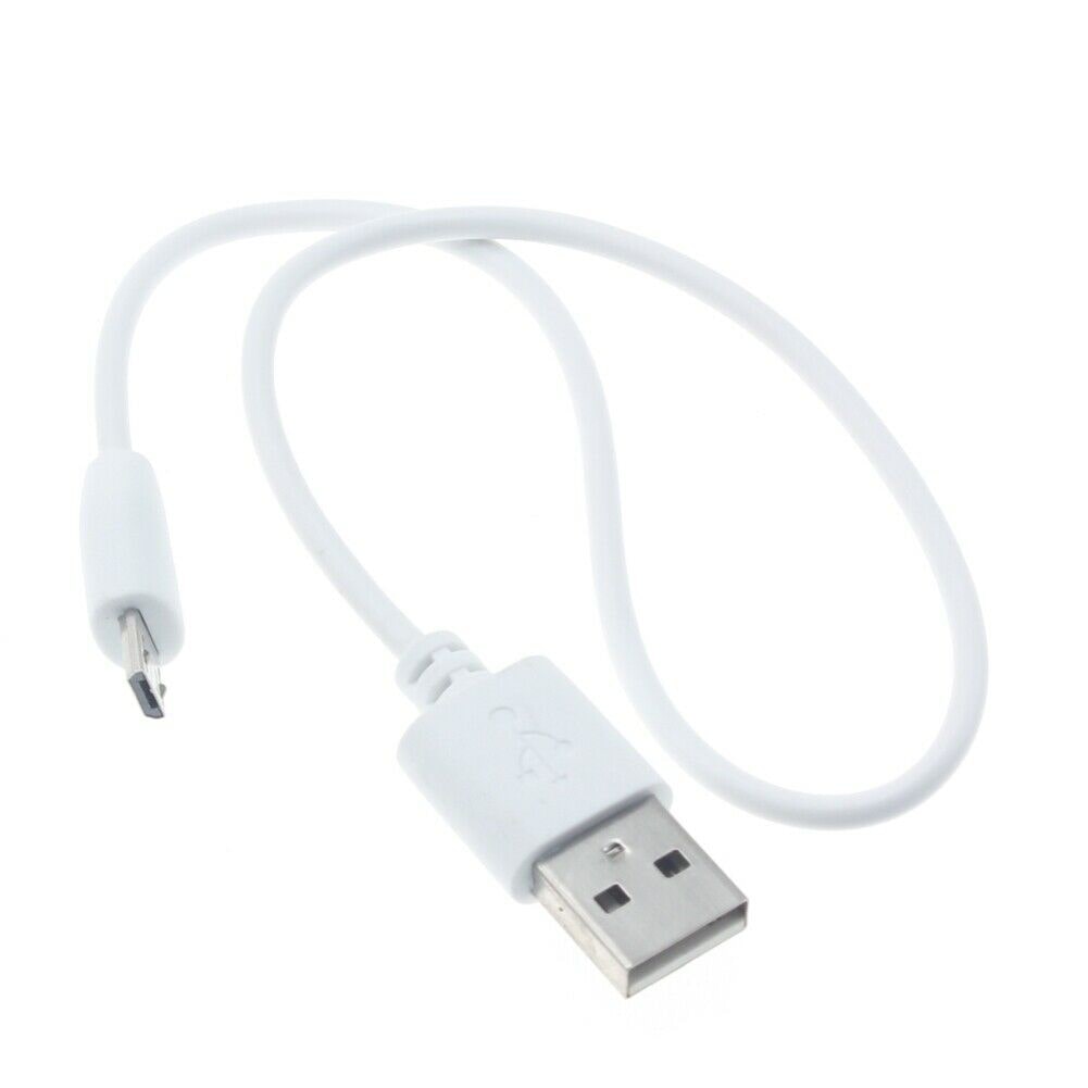 

White Short 1ft USB Cable Rapid Charge Power Wire E2L for AT T VERIZON PHONES