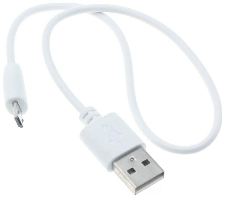

White Short 1ft USB Cable Rapid Charge Power Wire E2L for AT T VERIZON PHONES