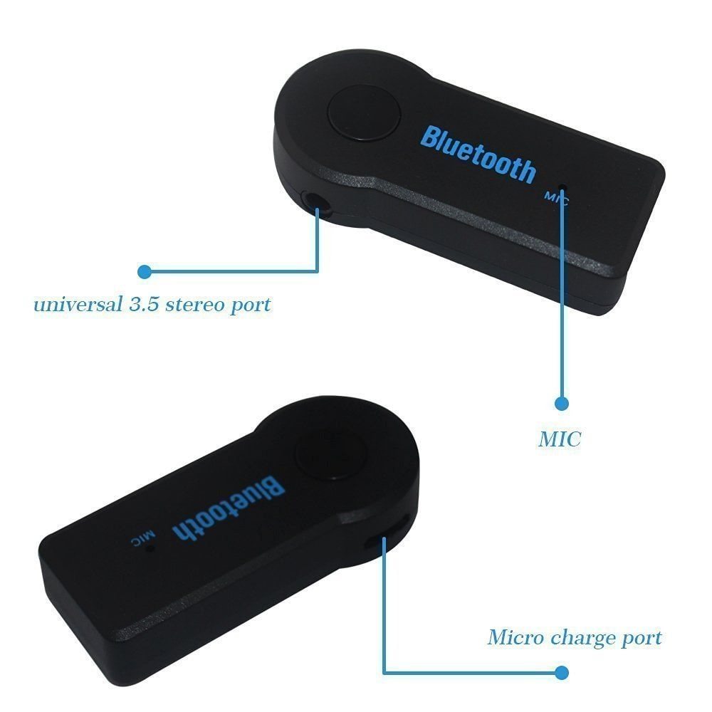 

Wireless Bluetooth Receiver Adapter 3 5MM AUX Audio Stereo Music Home Hands free Car Kit