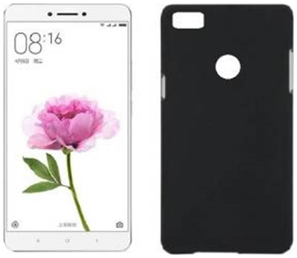 

Xiaomi Mi max prime tempered glass with back cover (Black) combo pack