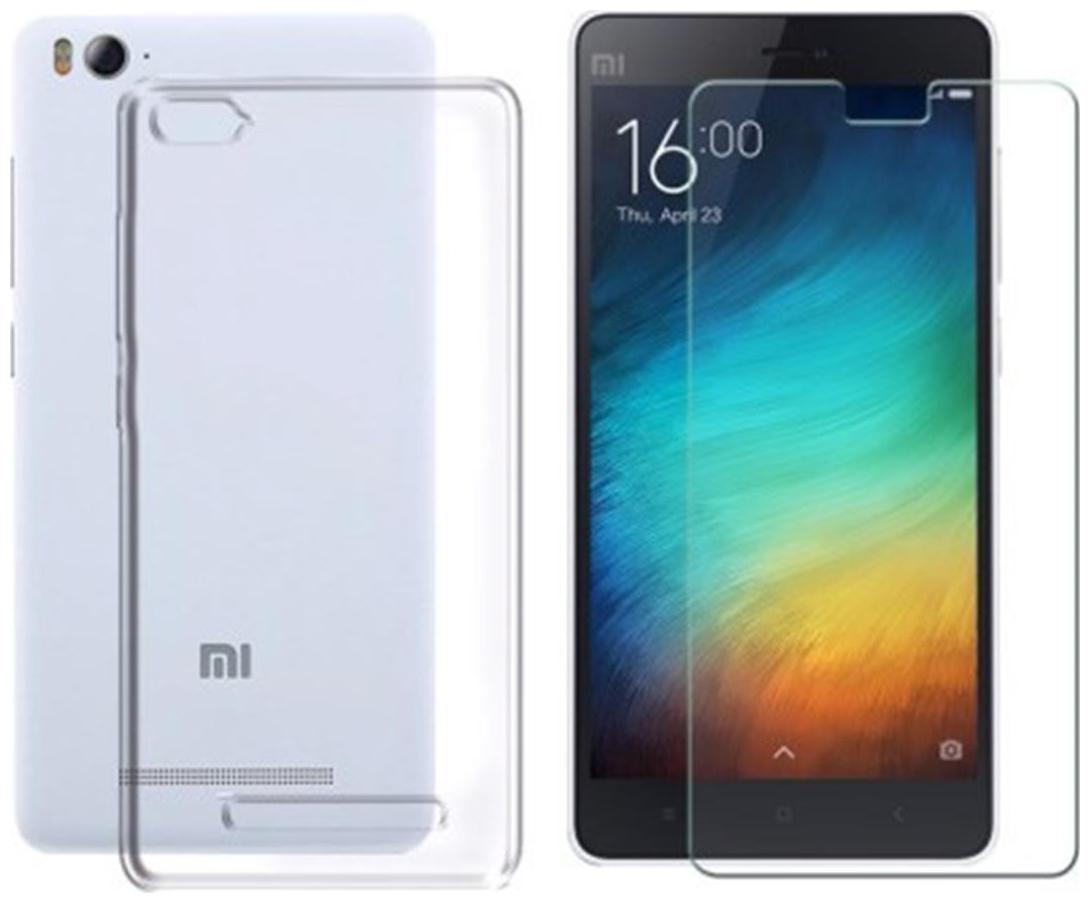 

xiaomi MI note 3 Transparent back cover with Temperd glass