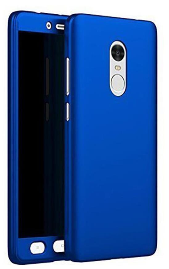 

Redmi Note 5 360 Degree Full Body Protection Front Back Case Cover (IPaky Style) With Tempered Glass For Redmi Note 5 Blue