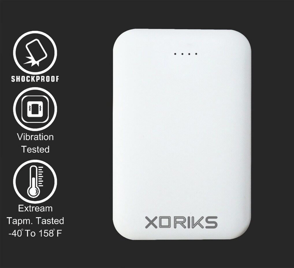 

Xoriks all type of mobile 10000 mAh Slim Power Bank - White