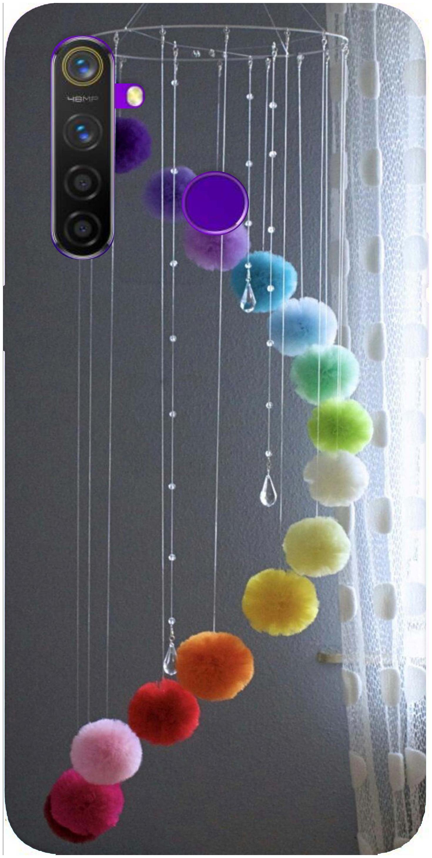 

Yes Style Silicone Soft Back Cover For Realme 5 Pro ( Multi )