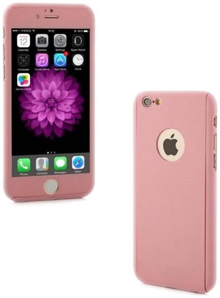 YGS Front Back Cover For Apple iPhone 6 Golden With Free Tempered Glass