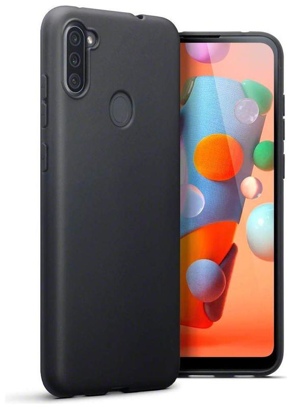 

YMYTE Silicone Soft Back Cover For Samsung Galaxy M11 ( Black )