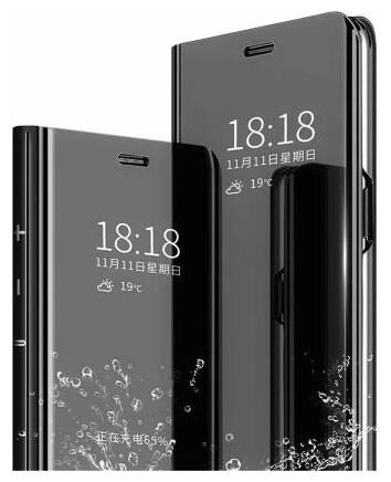 

Yolke Glass Flip Cover For Realme Narzo 20 ( Black )