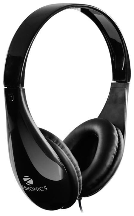 

Zebronics Wired On-Ear Wired Headphone ( Black )