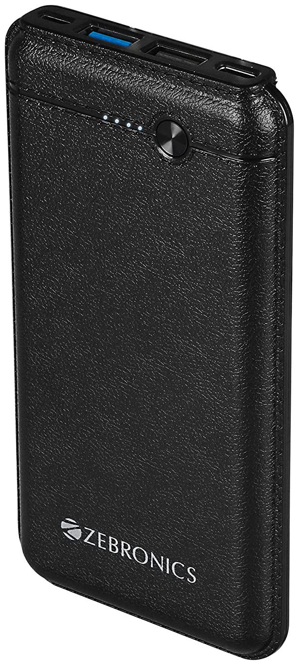 

Zebronics 10000 mAh Power Bank - Black