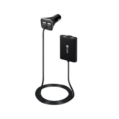 

ZOOOK ZF-ROADSTER 7 2A ULTRA-FAST QUAD USB CAR CHARGER BLACK