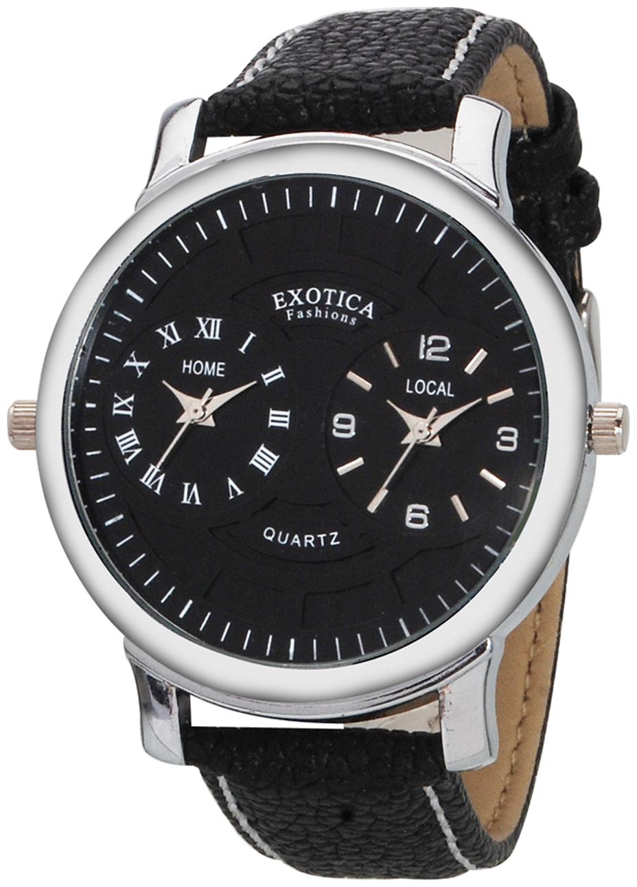 

Exotica Fashions EF-87-Dual-Black Men s Analog Watch