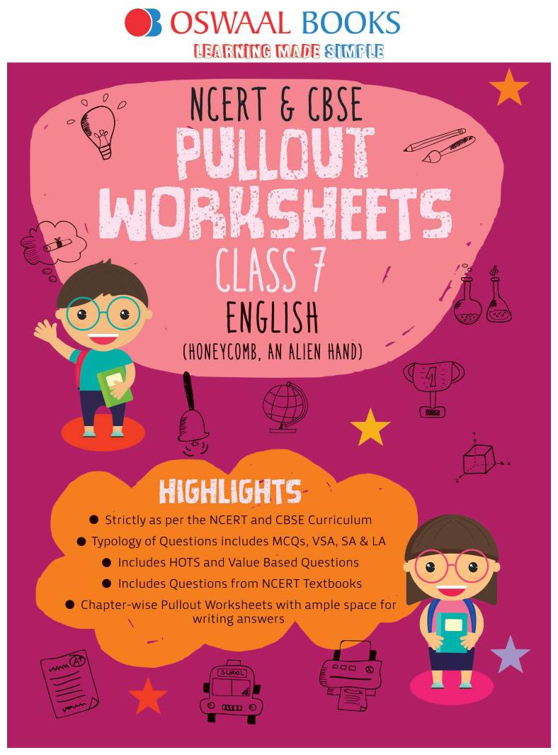 

Oswaal NCERT CBSE Pullout Worksheets Class 7 English (For March 2020 Exam)