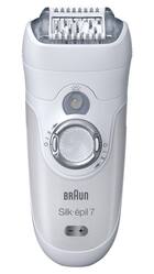 Braun Silk pil 7 7 561 Wet Dry Cordless Epilator with 6 extras including a shaver head and a trimmer cap by Vishal Shopping Centre