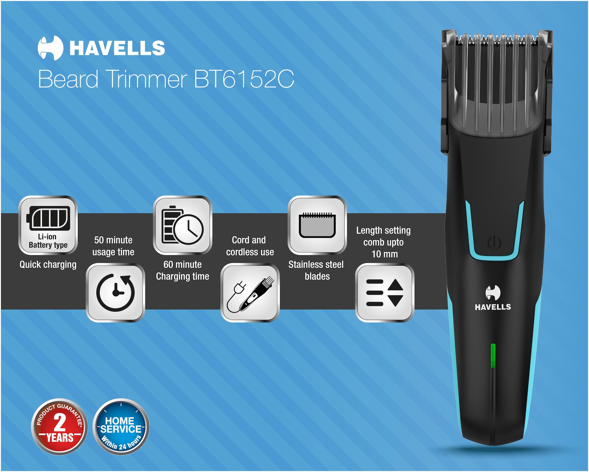 havells bt6152c price