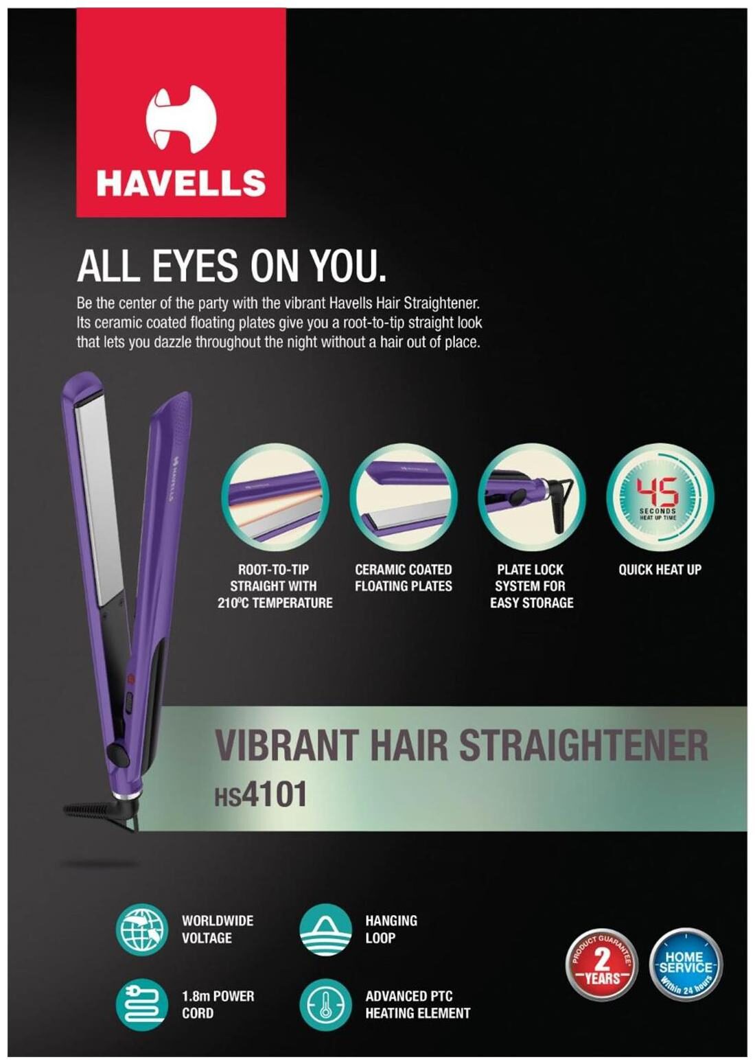havells hs4101 hair straightener
