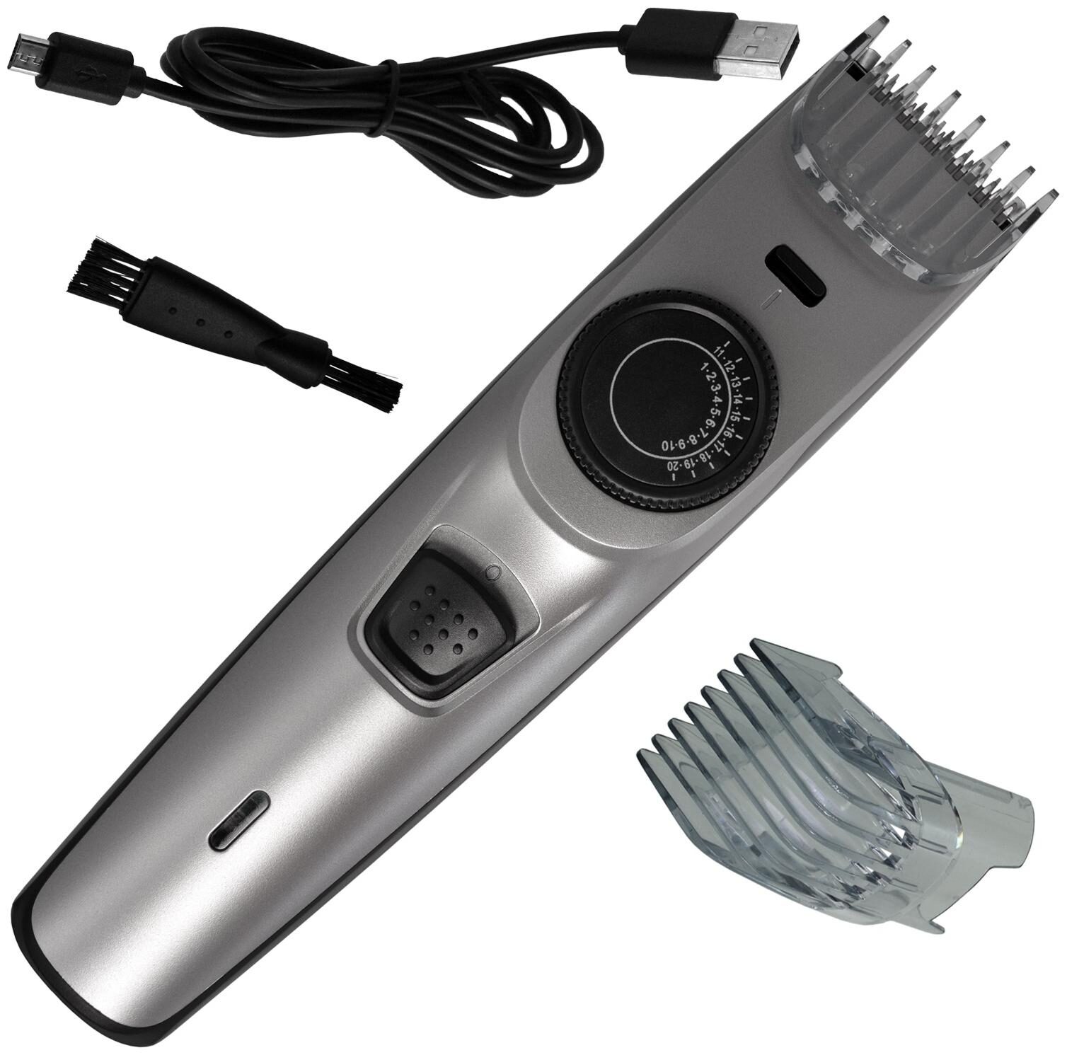 

JM TR 278 Cordless Electric Rechargeable Beard Hair Trimmer for Men (Grey)