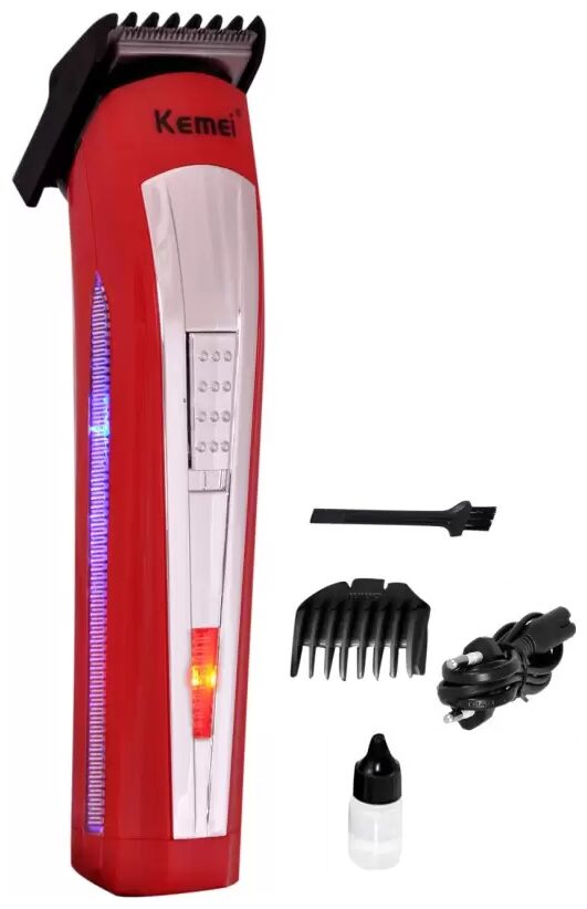 Kemei Km 6911 Mustache beard trimmer For Men Red