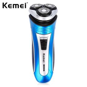 Kemei Rechargeable Triple Floating Heads Electric Razor Shaver Beard with Trimmer for Men #LL Store