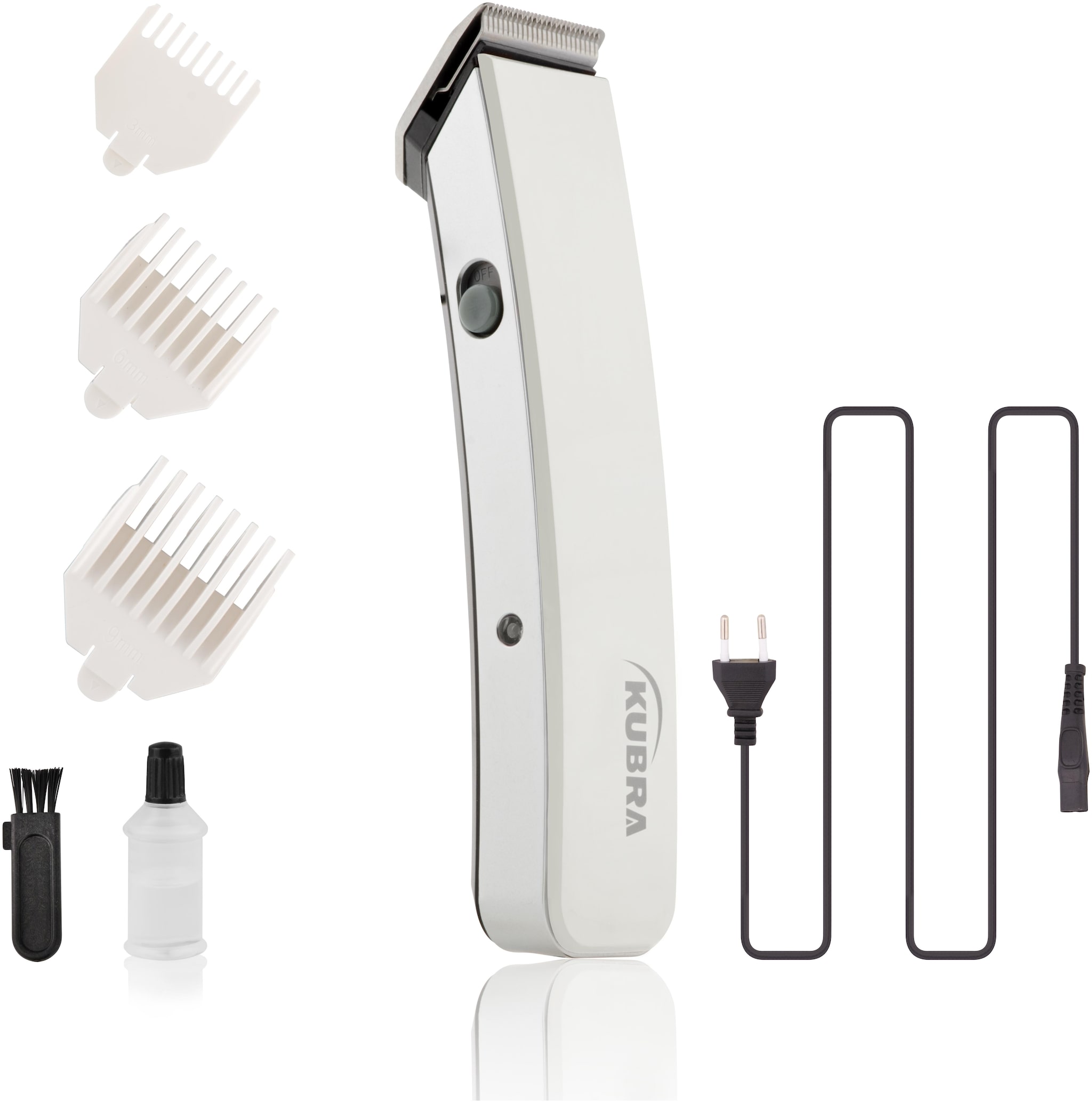 

Kubra KB-1045 Rechargeable Beard Hair Trimmer For Men (White)