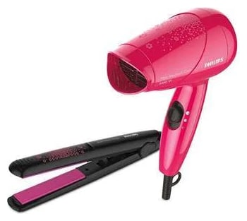 

Philips HP8643 46 STYLING KIT COMBO Hair Dryer ( Pink )