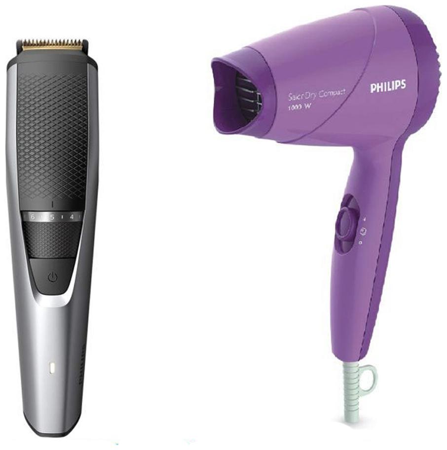 

Philips combo- Trimmer (Bt3221) Hair Dryer (HP8100) Grooming Kit