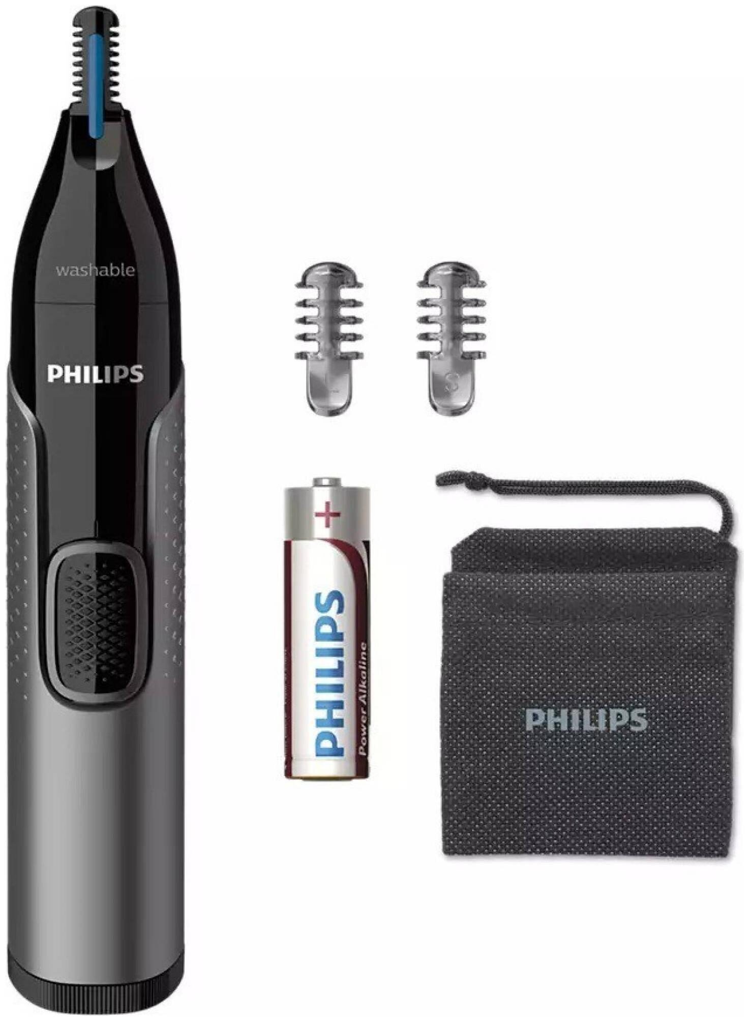 

Philips NT3650 16 Nose Ear Trimmer For Men ( Grey AA Battery )