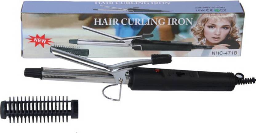 MZ Nova 471-B Hair Curler (Silver, Black)