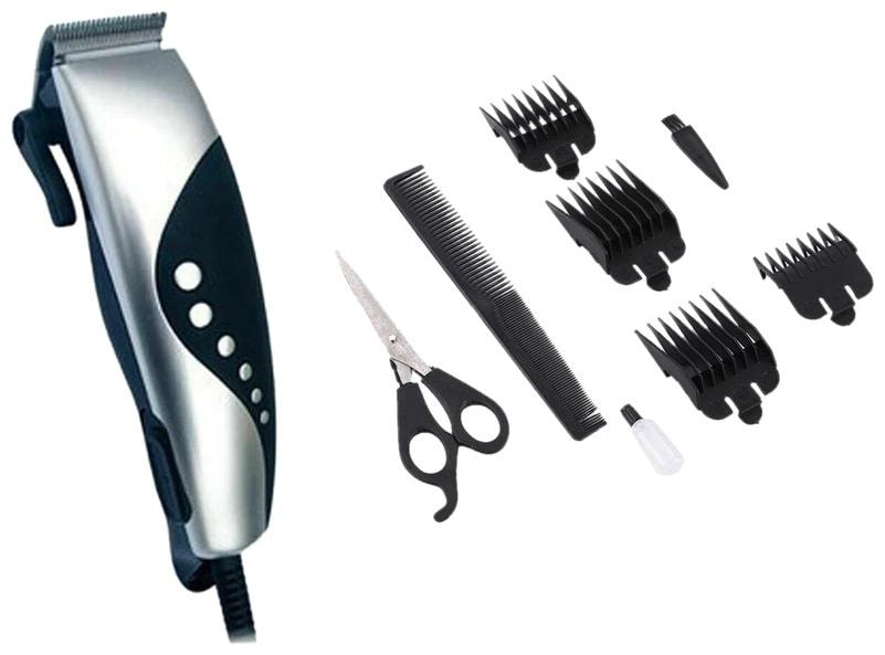 

Royce First Class Professional Barbar Grooming Kit set Beard Hair Trimmer for Men (Silver Black)