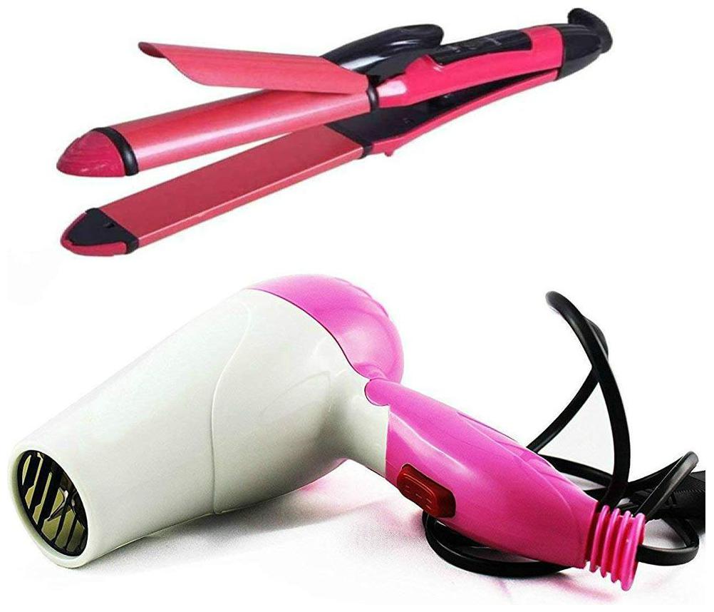 

Spineer Hair Dryer and 2in1 Hair Straightener curler Female Combo Pack