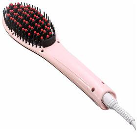 Stylish Eletric LCD Hair Straightener Comb Multiple Mode Temperature Control Paddle Brush(Random Color)
