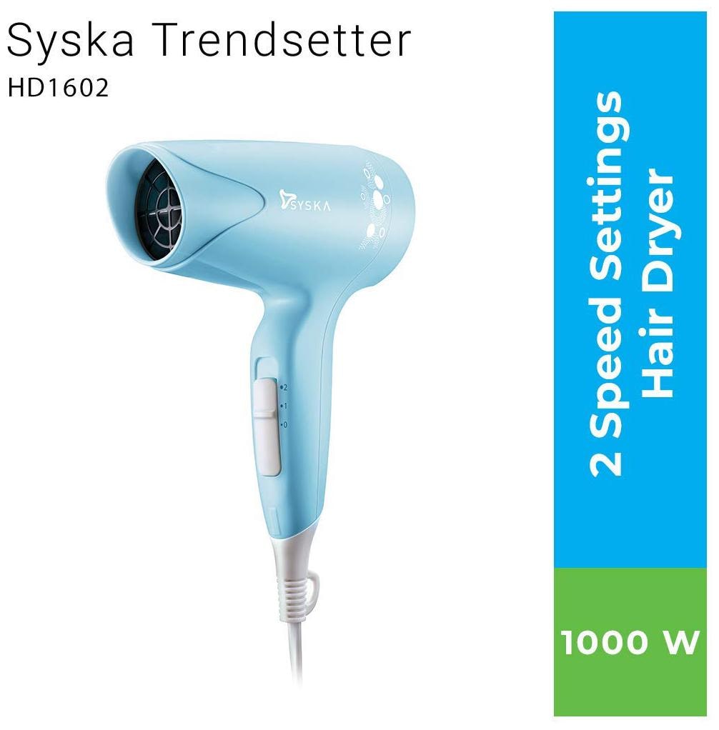 

Syska HD1602-BLUE 1000 W Hair Dryer ( Blue )